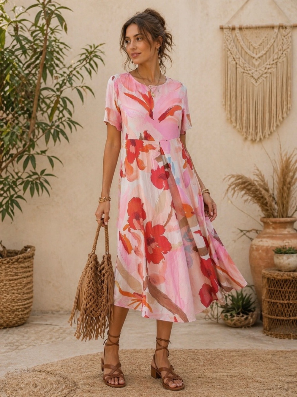 Floral Pink Dress